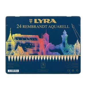 Lyra Pencils Rembrandt Aquarell Tin Case - 24 Assorted colours