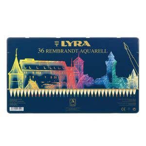 Lyra Pencils Rembrandt Aquarell Tin Case - 36 Assorted colours