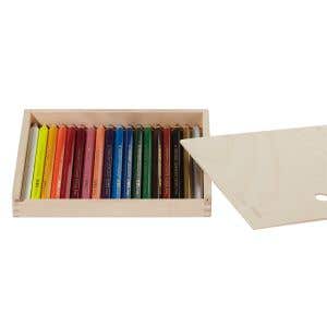 Lyra Pencils colour Giants Lacquered Wooden Box - 18 Assorted colours