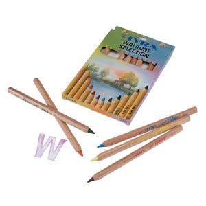 Lyra Pencils Super Ferby Triangular Waldorf Selection Box - 12 Assorted colours