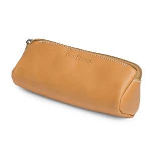 Ruitertassen Leather Triangular Pencil Case - Natural