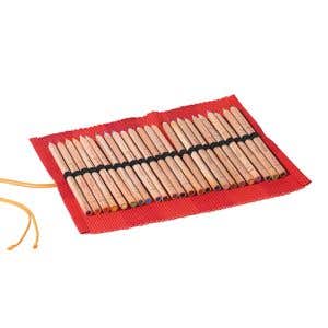 Pencil Cotton Roll-up 24 colour Giants - Red