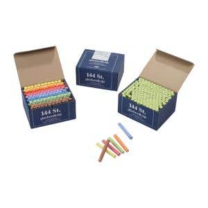 Blackboard Chalk 144 Pieces - 12 Assorted colours