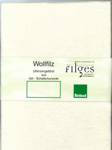 Filges Wool Felt 20x30cm - Natural colour