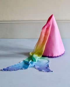 Sarah's Silks Princess Hat - Pink/Rainbow