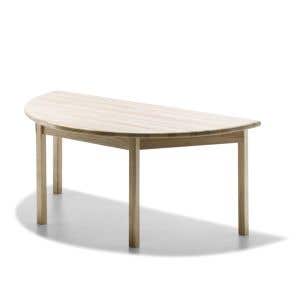 Tafel essen halfrond 70x140cm h. 58cm