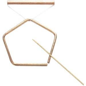 Choroi Pentangle Set Bronze Medium Hammered w/ Beater & Handle 8 mm x 20 cm