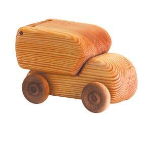 Debresk Wooden Toy Delivery Van Small