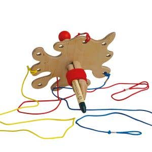 Line Drawer w/ Wax Crayon.  10 Strings. Instructions & Booklet of Ideas