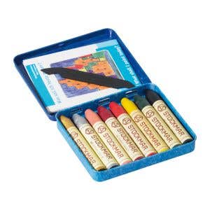 Stockmar Wax Stick Crayons Supplementary #2 Tin Case - 8 Assorted