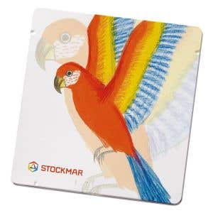 Stockmar Parrot Empty Tin Case Hexagonal Inlay