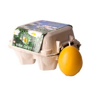 Dipam Egg Candles in Egg Carton EI-D 6 Cartons of 4 Eggs ea. 24 Pieces - Beeswax