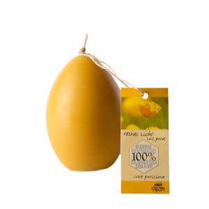 Dipam Egg Candle Big EI 65 mm x 45 mm 6 Pieces - Beeswax