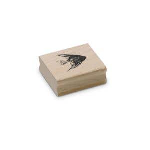 Encaustic Art Stamp - Angel Fish