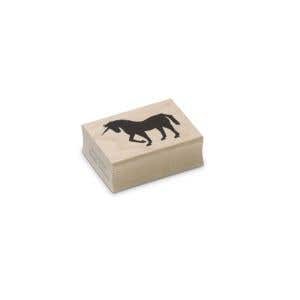 Encaustic Art Stamp - Small Unicorn