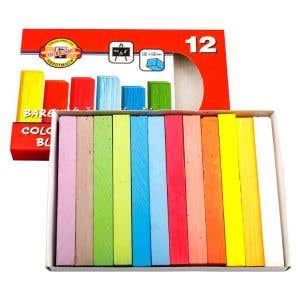 Blackboard chalks assortment 12 colours